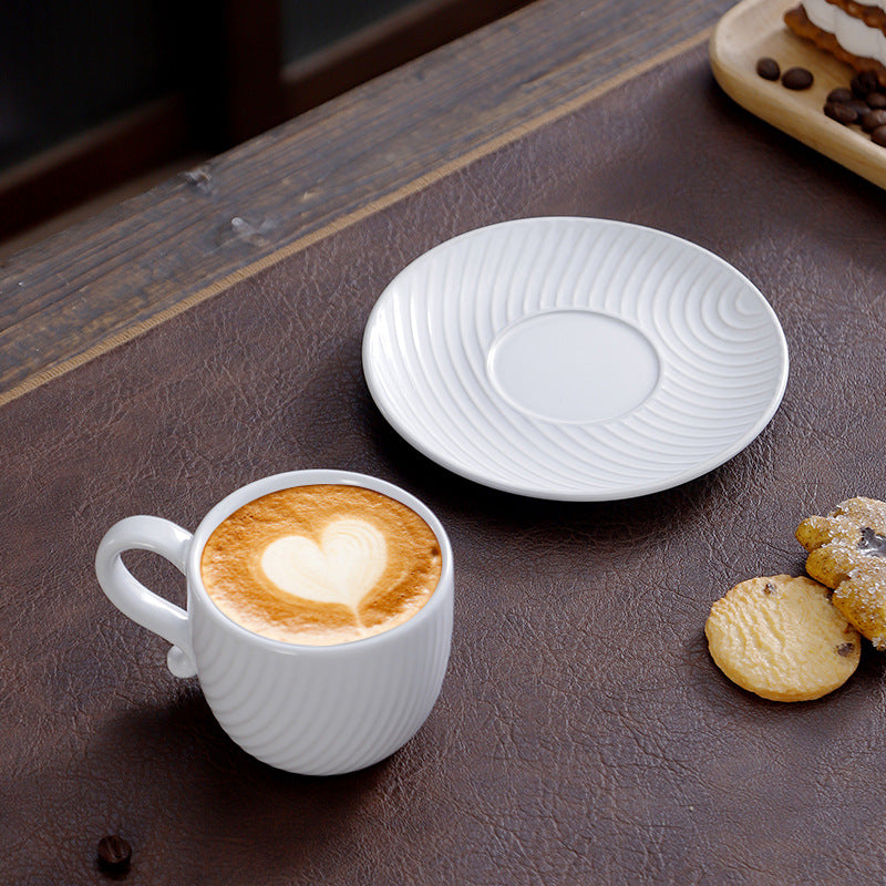 Clay fired Coffee Cup and Saucer