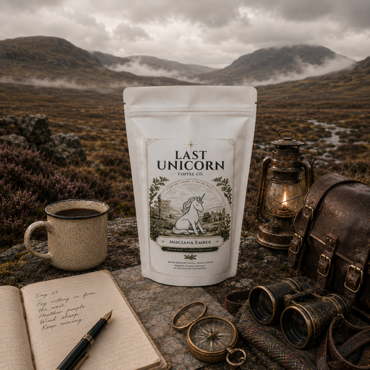 Mogiana Ember Brazilian single origin coffee from Andrea Costa, roasted medium plus, with flavour notes of toffee, chocolate orange, plum jam and cashew.
